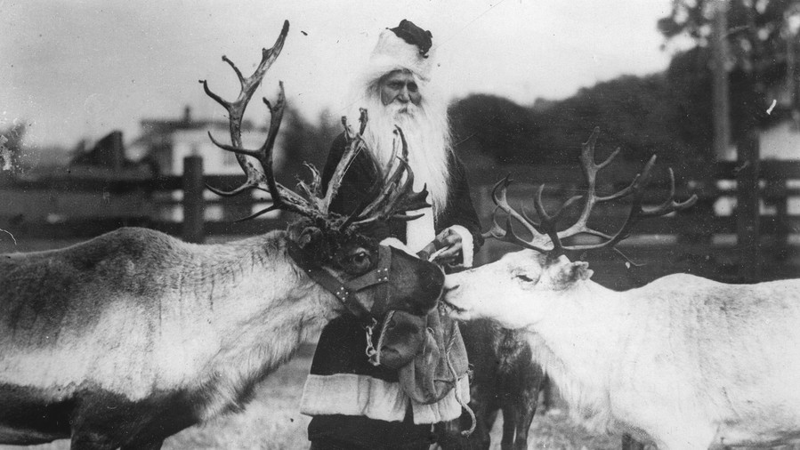Télapó with Reindeer