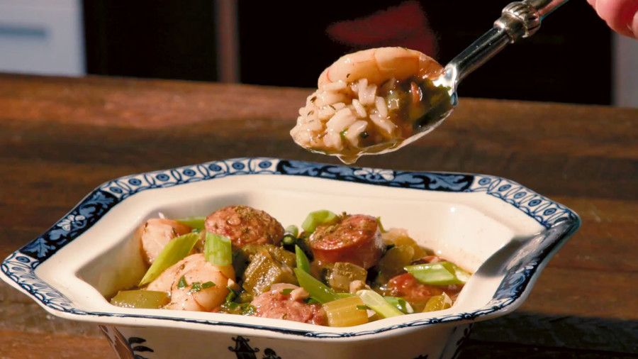 Crevette and Sausage Gumbo