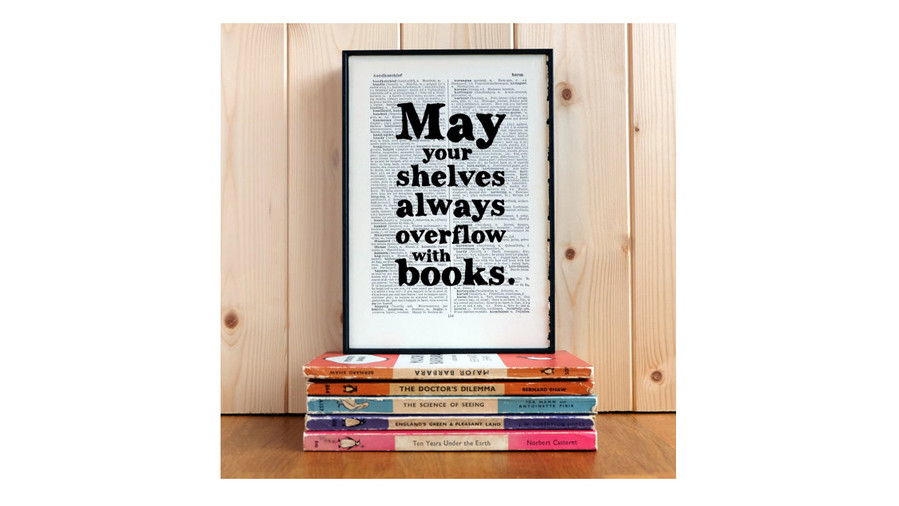 saattaa Your Shelves Always Overflow with Books Framed Art