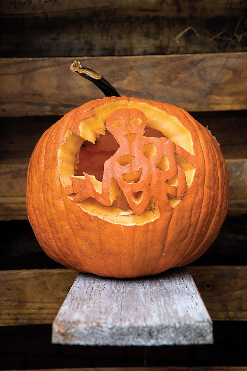 Squelette Halloween Pumpkins