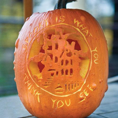 Κολοκύθι Carving Ideas: Message Pumpkin