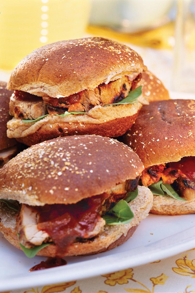Grillattu Burgers and Sanwiches Recipes: Grilled Pork Tenderloin Sandwiches 
