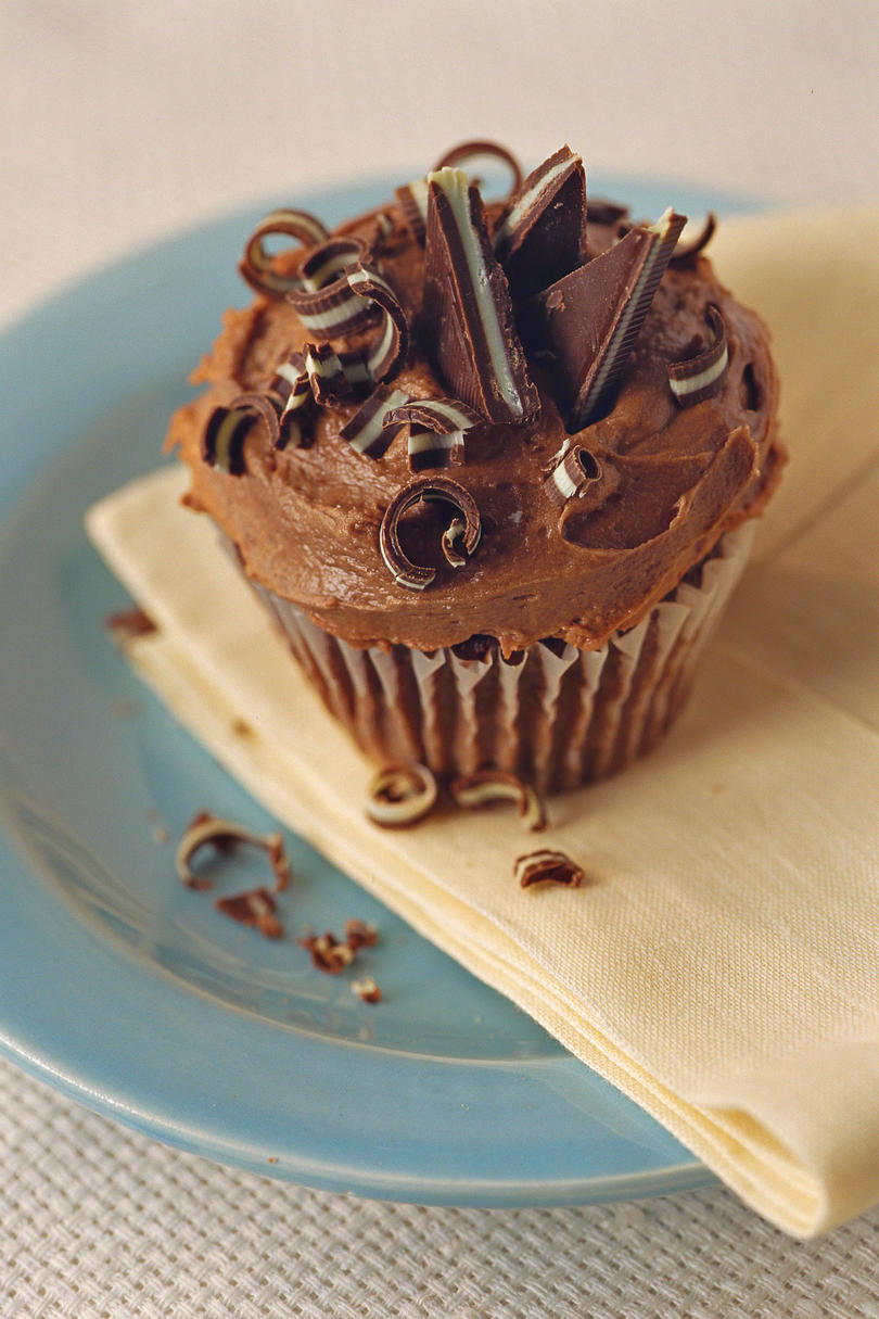 Csokoládé-menta Cupcakes
