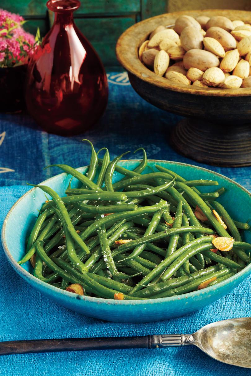 हरा Beans with Garlic