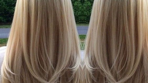 Egyenes, Sandy Blonde Hair with Layers