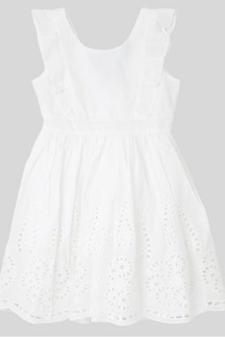 अधिकांश Adorable Flower Girl Dresses Target Eyelet Ruffle White Dress