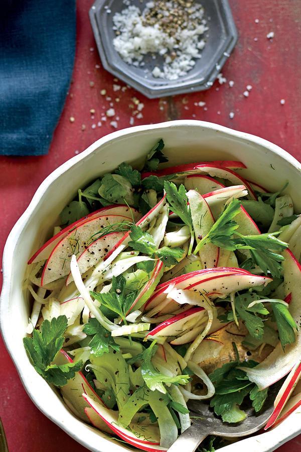 Édeskömény-Apple Slaw Thanksgiving Salads