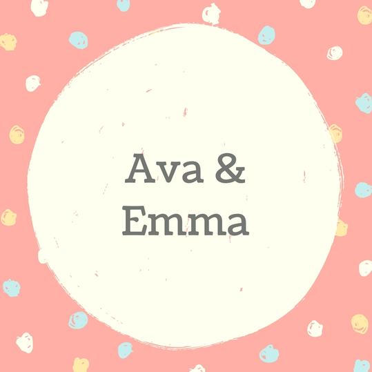 जुड़वां Names: Ava and Emma