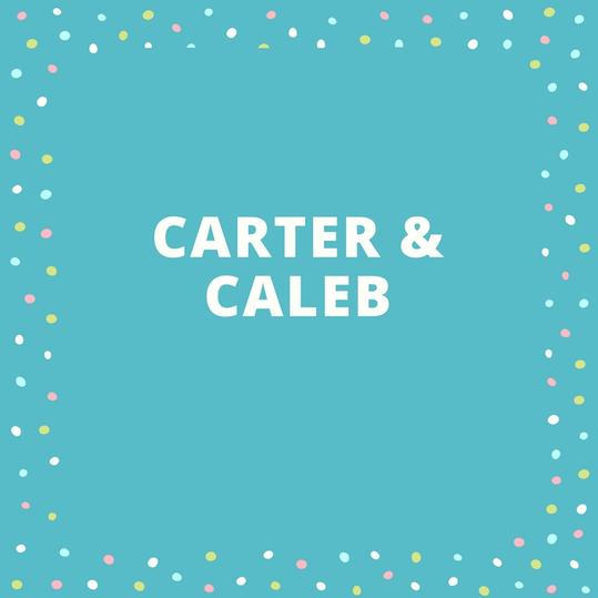 जुड़वां Names: Carter and Caleb