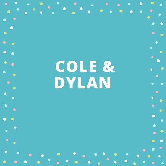 जुड़वां Names: Cole and Dylan