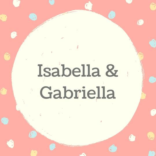जुड़वां Names: Isabella and Gabriella