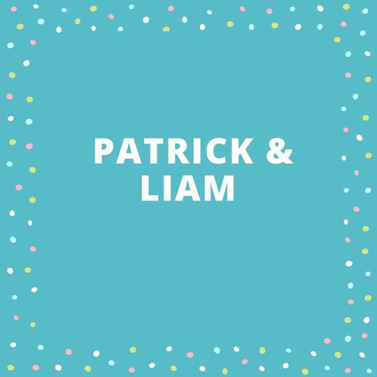 जुड़वां Names: Patrick and Liam
