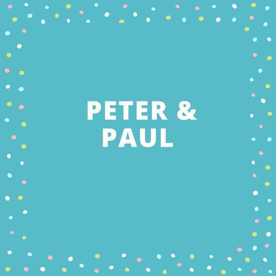 जुड़वां Names: Peter and Paul