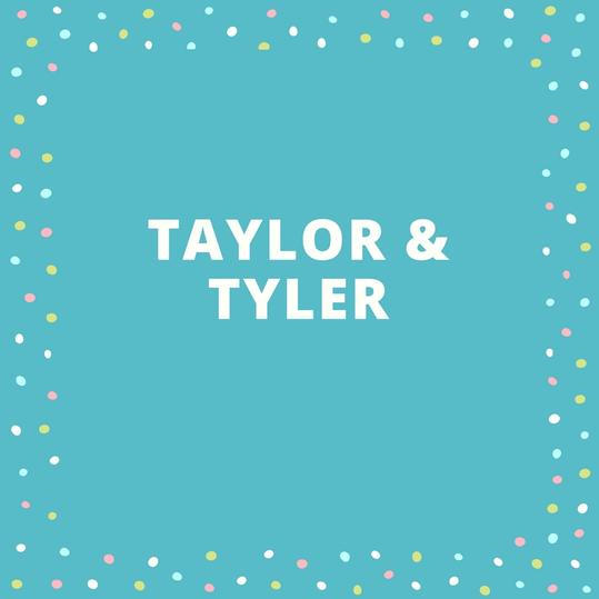जुड़वां Names: Taylor and Tyler