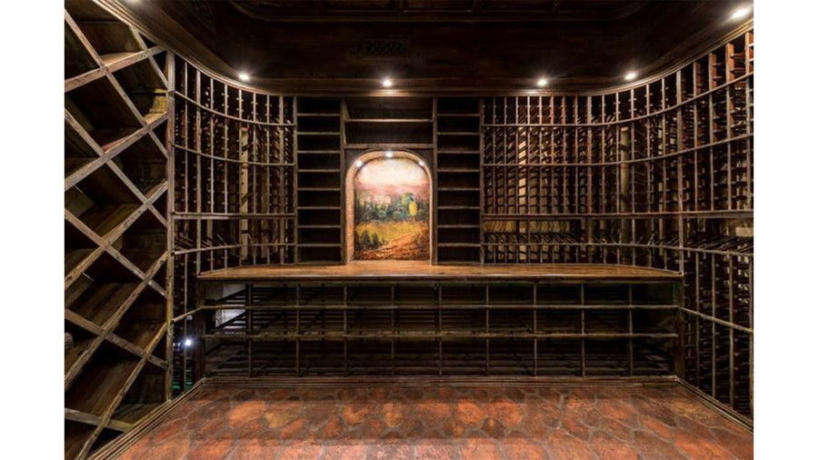 Tyler Perry Atlanta Mansion Wine Cellar