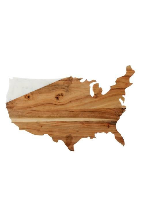 नॉर्डस्ट्रॉम USA Marble & Wood Serving Board