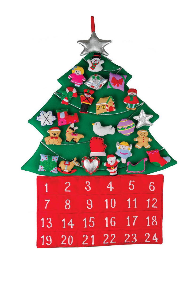 क्रिसमस Tree Fabric Advent Calendar