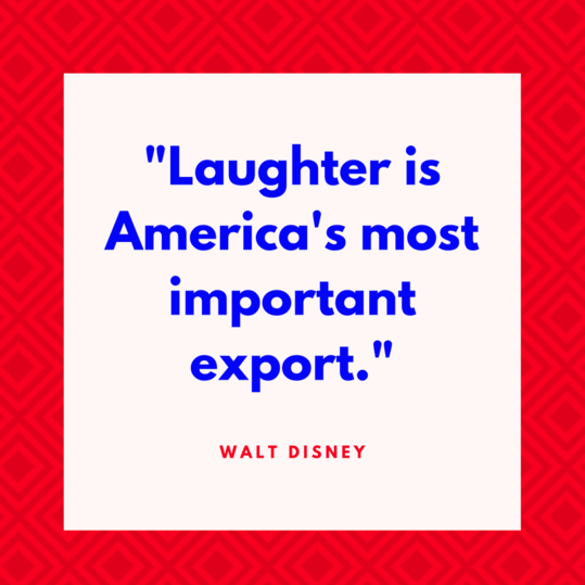 वॉल्ट Disney on Laughter