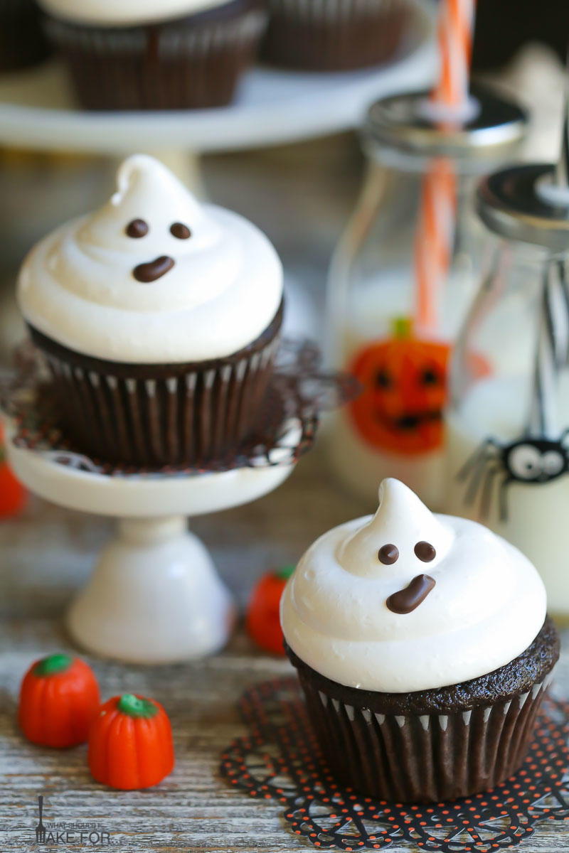 आसान Ghost Cupcakes