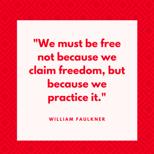 विलियम Faulkner on Freedom