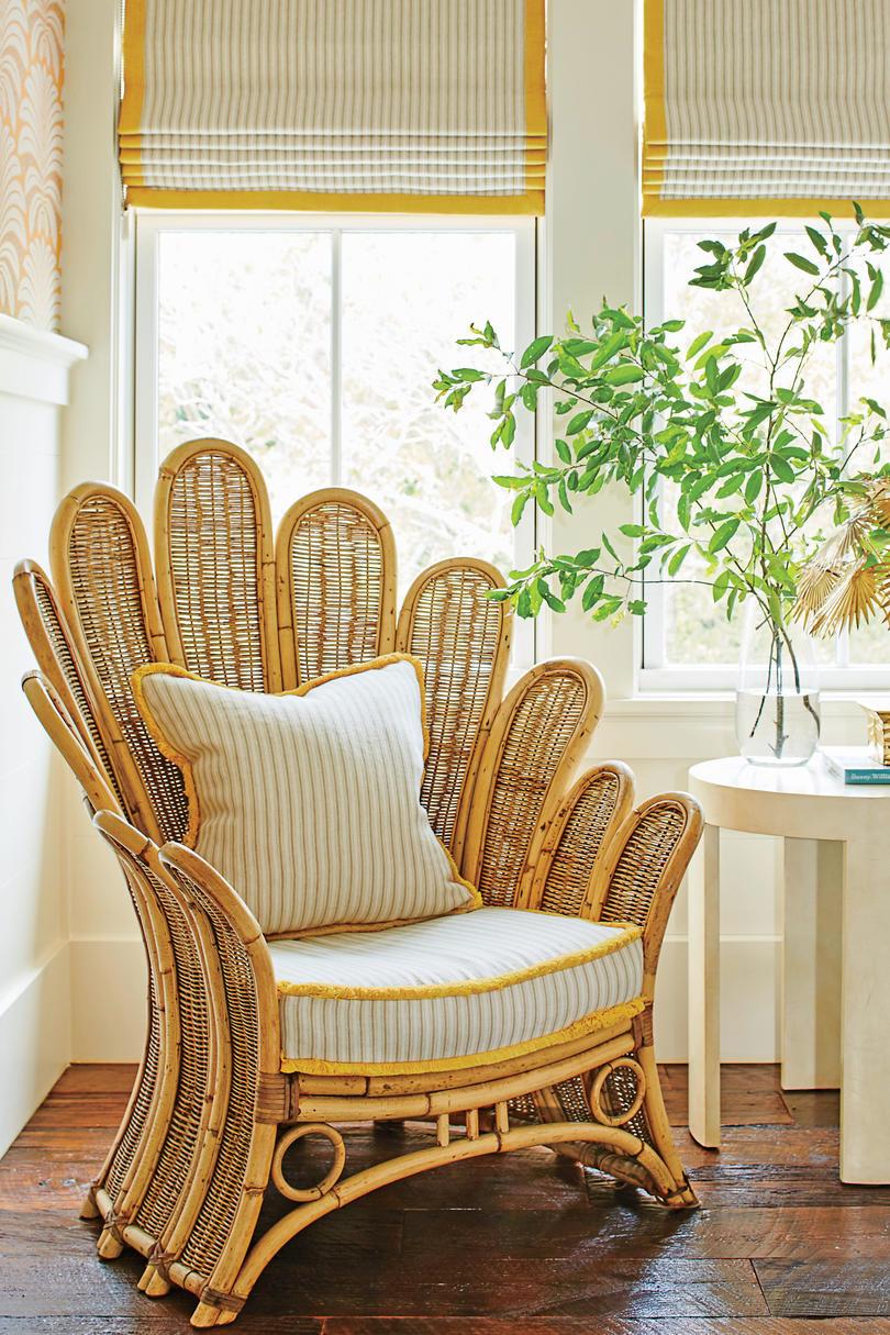 पीला Bedroom Vintage Chair